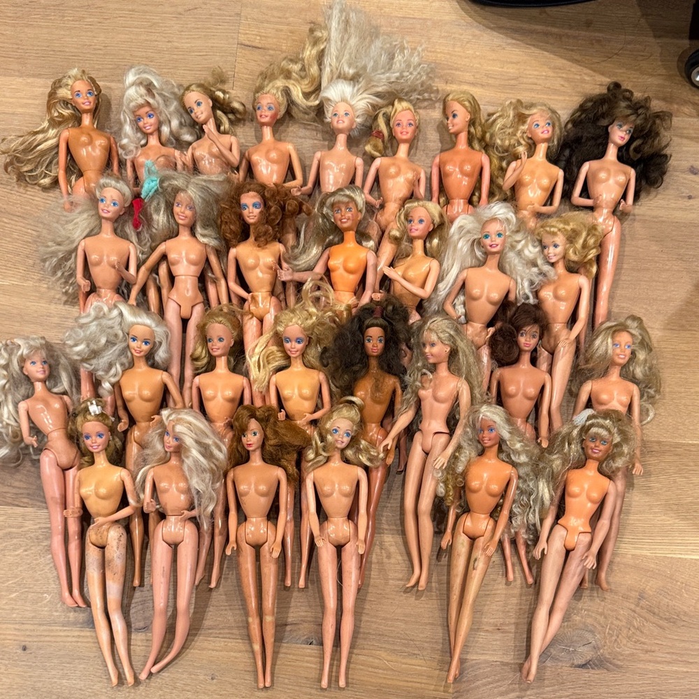 Barbie Doll Collection - Blonde and Brunette Hair Variety